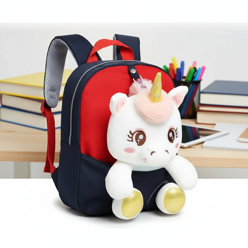 black unicorn school backpack - white-bg