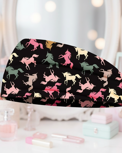 black unicorn sport headband - lifestyle