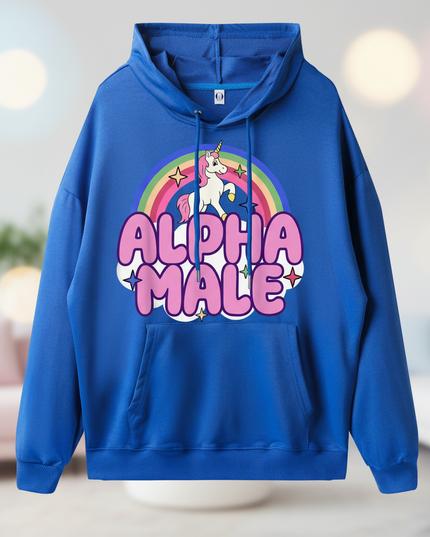 blue alpha male sarcastic hoodie - lifestyle