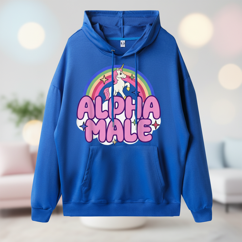 blue alpha male sarcastic hoodie - lifestyle