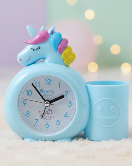 blue unicorn alarm clock - lifestyle