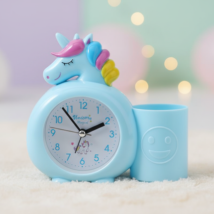 blue unicorn alarm clock - lifestyle