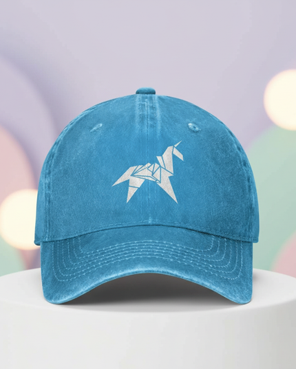 blue unicorn cap - lifestyle
