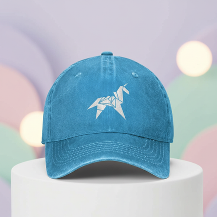 blue unicorn cap - lifestyle