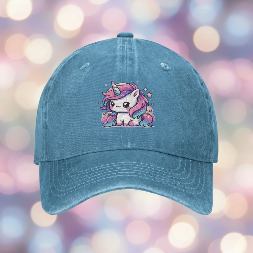 blue unicorn hat - lifestyle