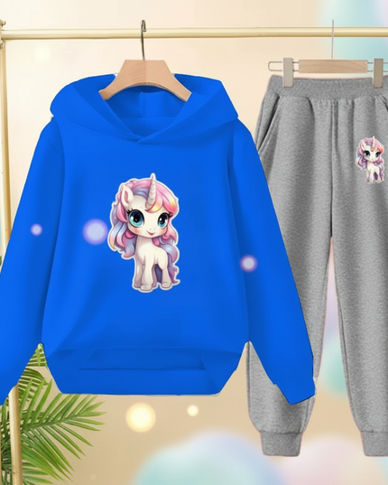 blue unicorn hoodie - lifestyle