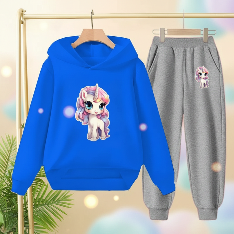 blue unicorn hoodie - lifestyle