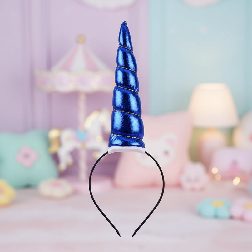 blue unicorn horn birthday - lifestyle