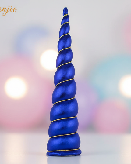 blue unicorn horn cosplay prop - lifestyle