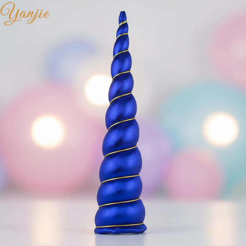 blue unicorn horn cosplay prop - lifestyle