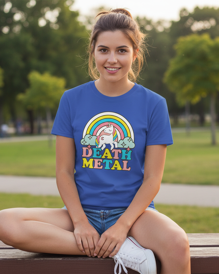 blue unicorn shirt - lifestyle