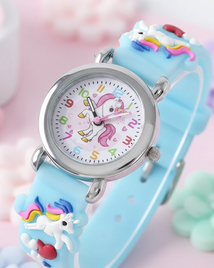 blue unicorn watch - detail