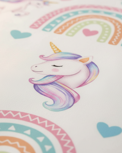 boho unicorn bedding - detail