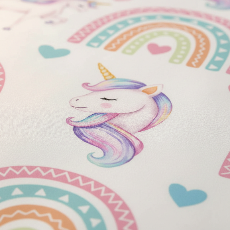boho unicorn bedding - detail