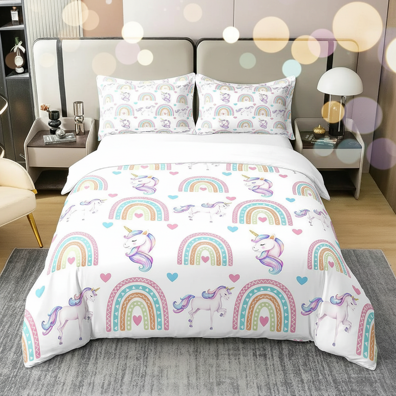boho unicorn bedding - lifestyle