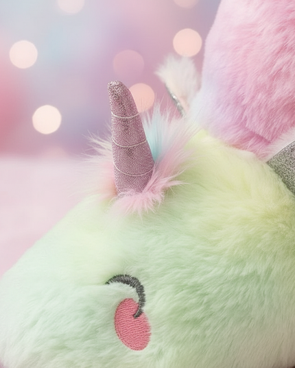 boots unicorn plush slippers - detail