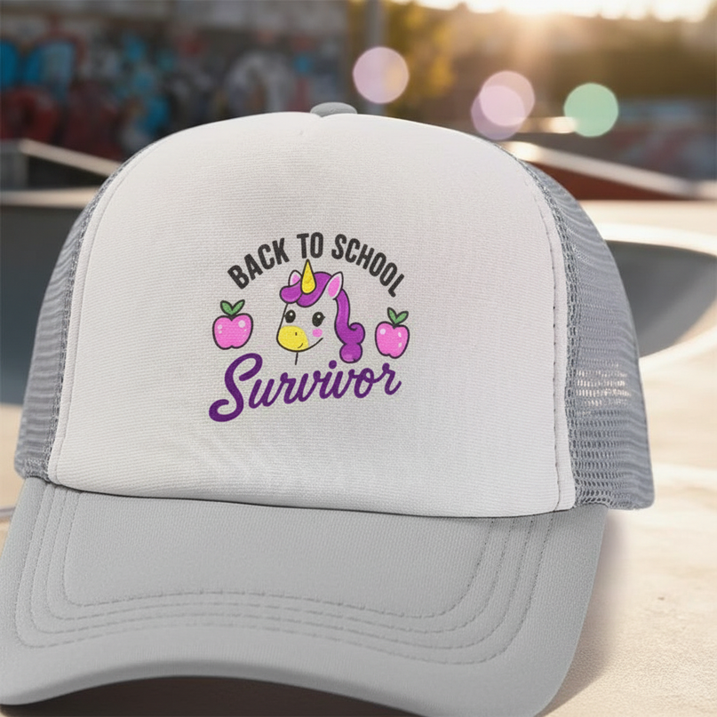 breathable unicorn hat - detail