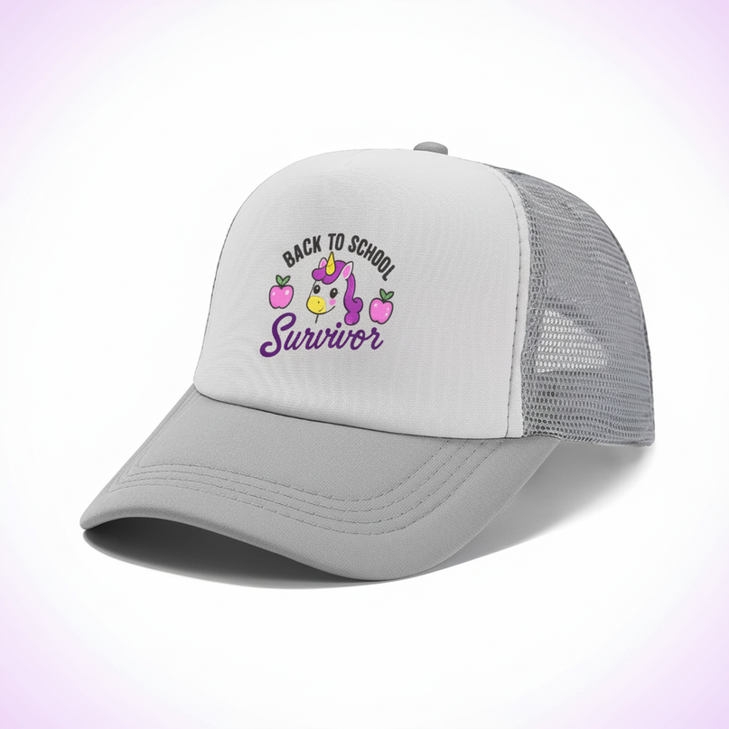 breathable unicorn hat - white-bg