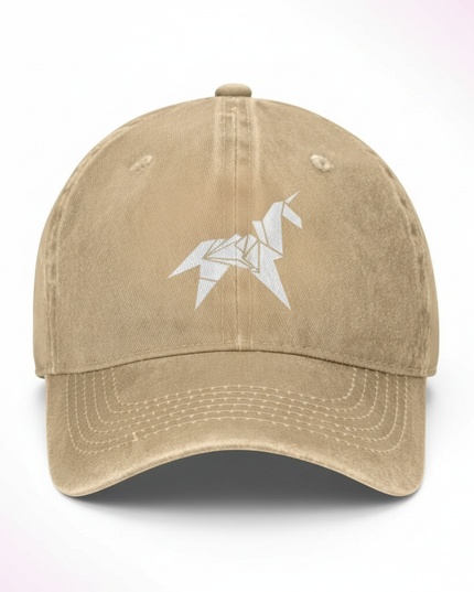 brown unicorn cap - white-bg