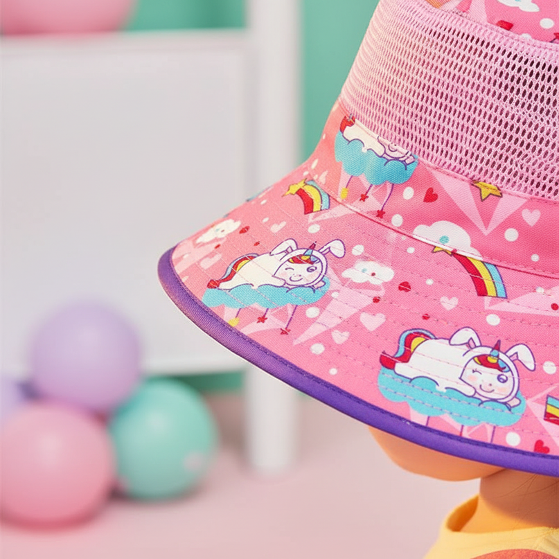 bucket hat unicorn - detail