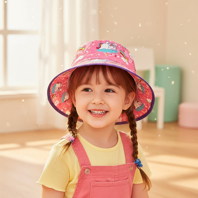 bucket hat unicorn - in-use