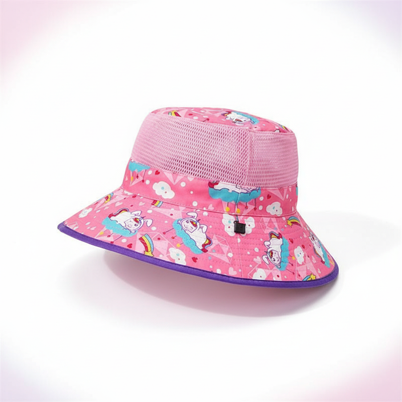 bucket hat unicorn - white-bg