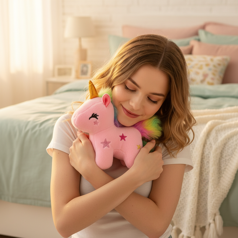 bulk unicorn plush - in-use