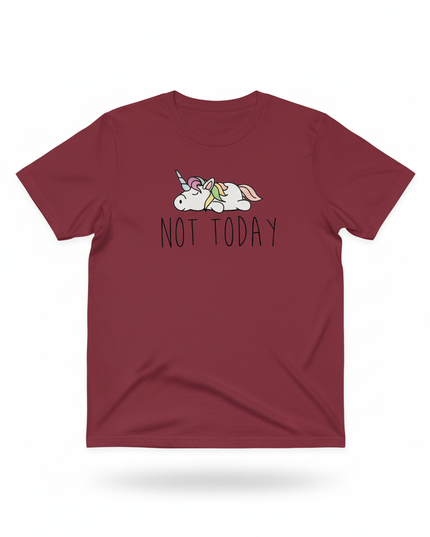 burgundy unicorn shirt - white-bg