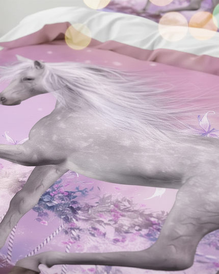 butterfly bridge unicorn bedding - detail