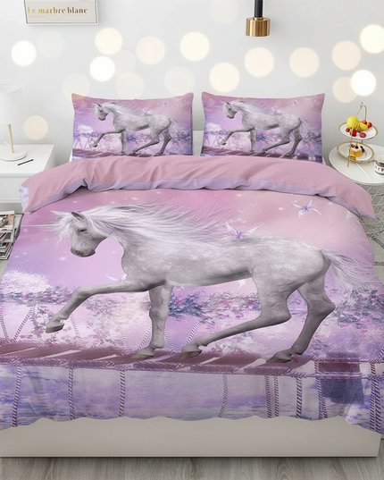 butterfly bridge unicorn bedding - lifestyle
