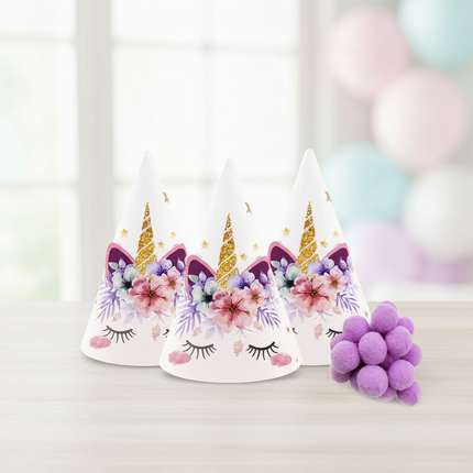 cap for birthday with unicorns - lifestyle