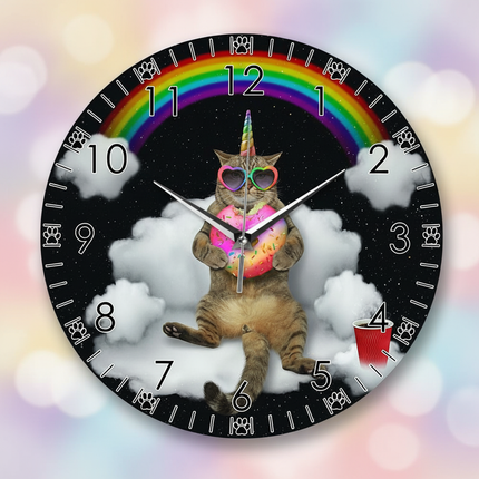 cat unicorn clock - lifestyle