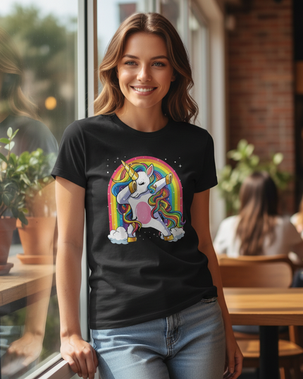 cat unicorn shirt - lifestyle
