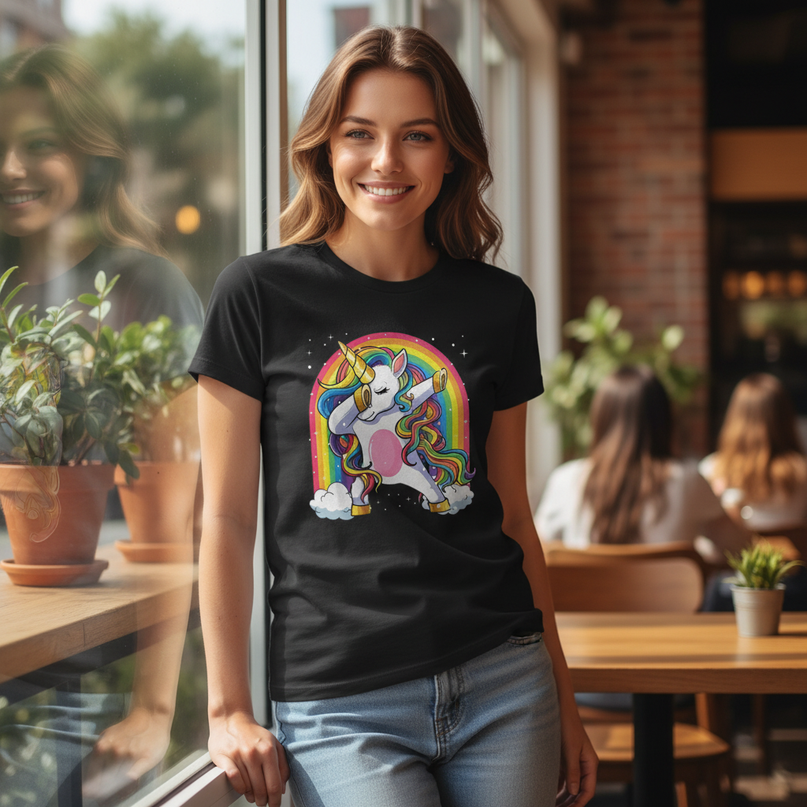 cat unicorn shirt - lifestyle