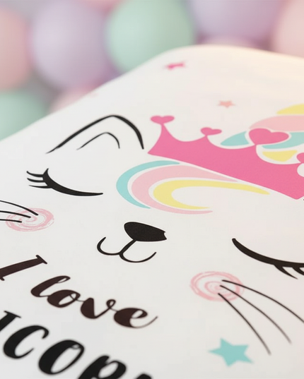 caticorn bedding - detail