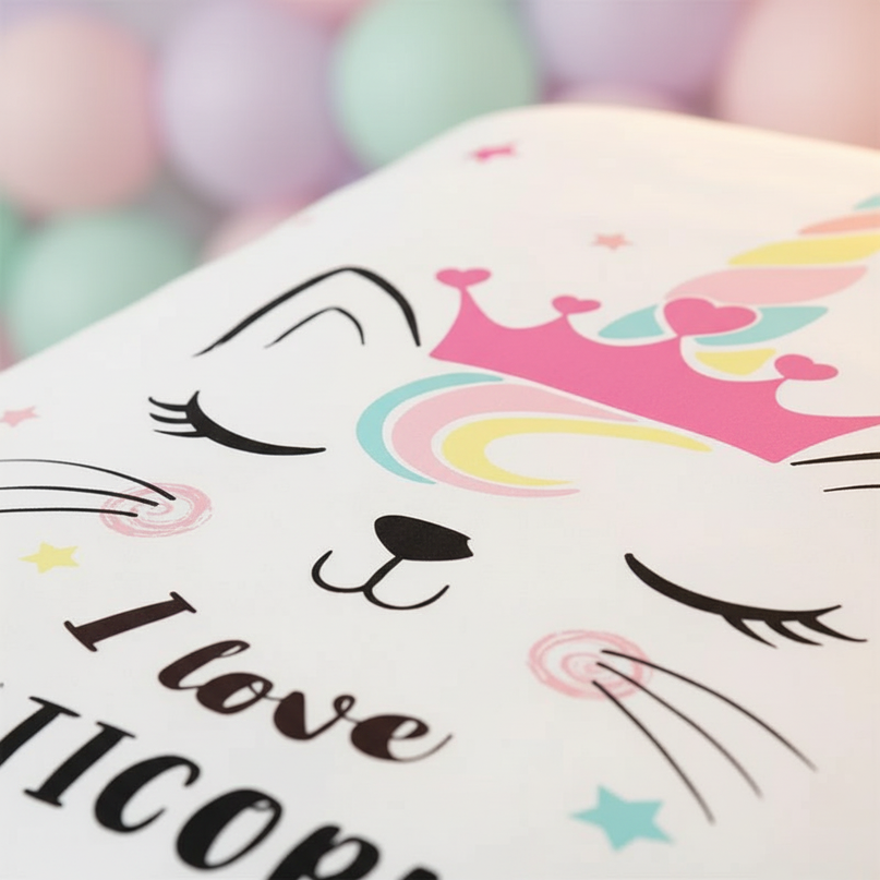caticorn bedding - detail