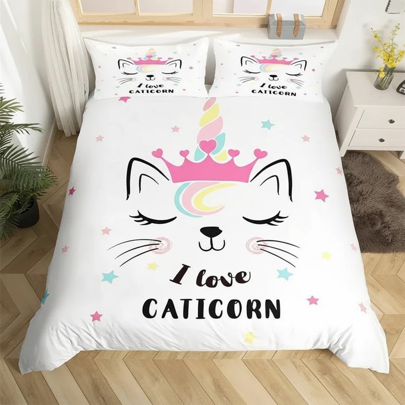 caticorn bedding - lifestyle