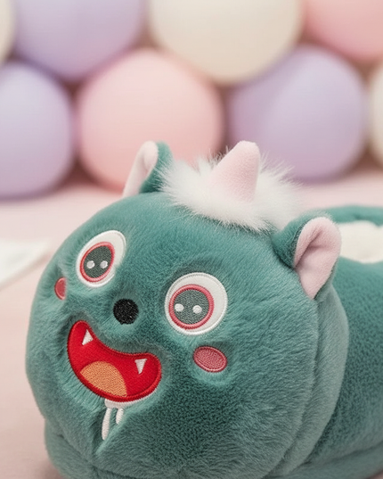 caticorn slippers - detail