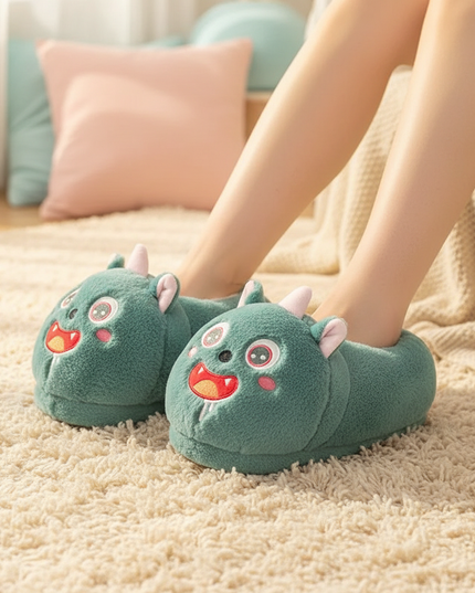 caticorn slippers - in-use