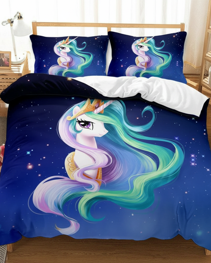 celestial princess unicorn bedding - lifestyle