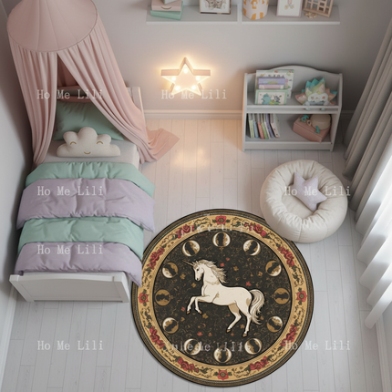 celestial unicorn rug - lifestyle