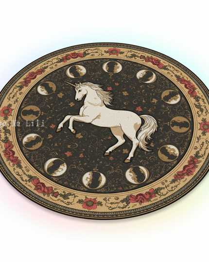 celestial unicorn rug - white-bg