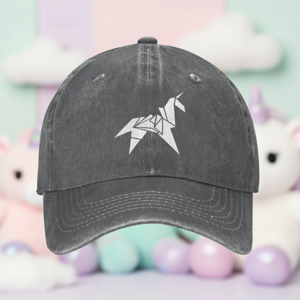 charcoal unicorn cap - lifestyle