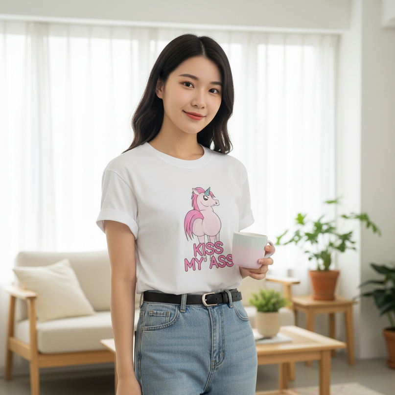 charcoal unicorn shirt - lifestyle