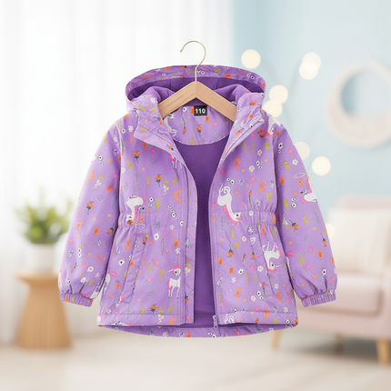 childrens unicorn coat - lifestyle