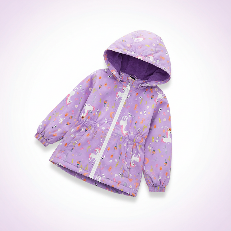 childrens unicorn coat - white-bg
