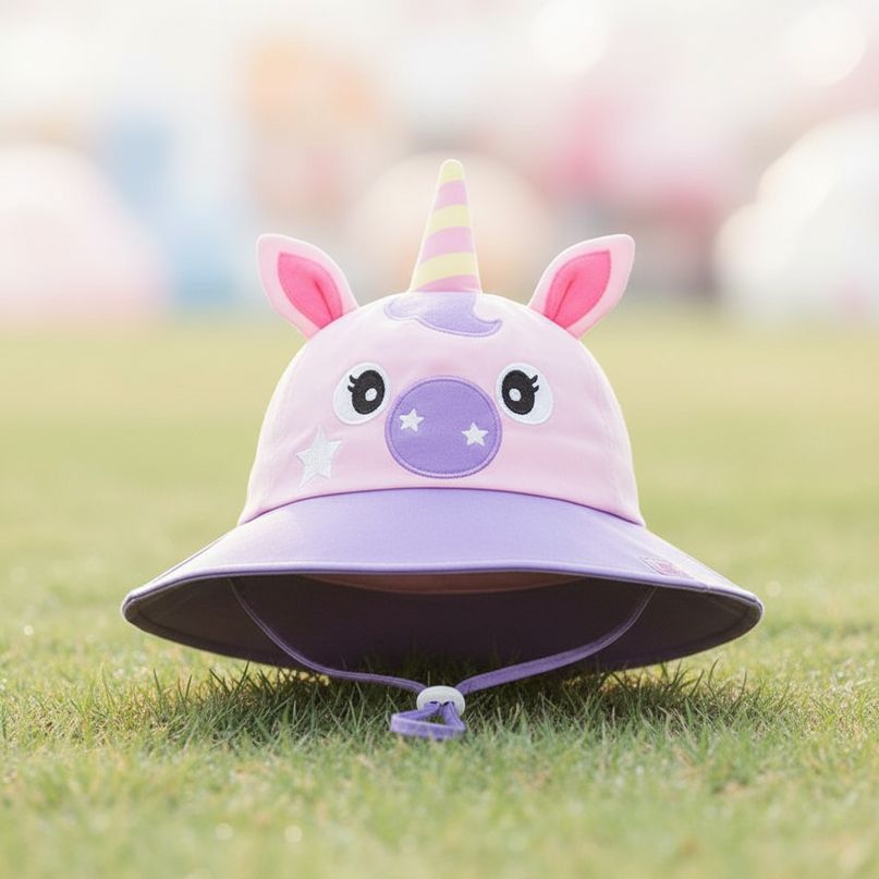 childrens unicorn hat - lifestyle