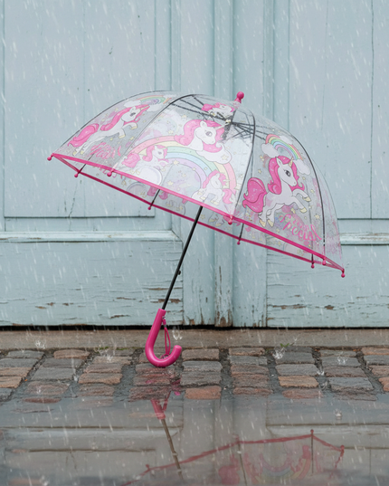 childrens unicorn umbrella - lifestyle