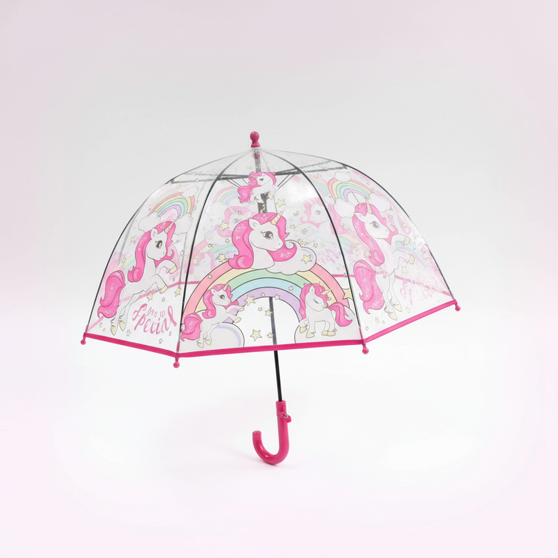 childrens unicorn umbrella - white-bg