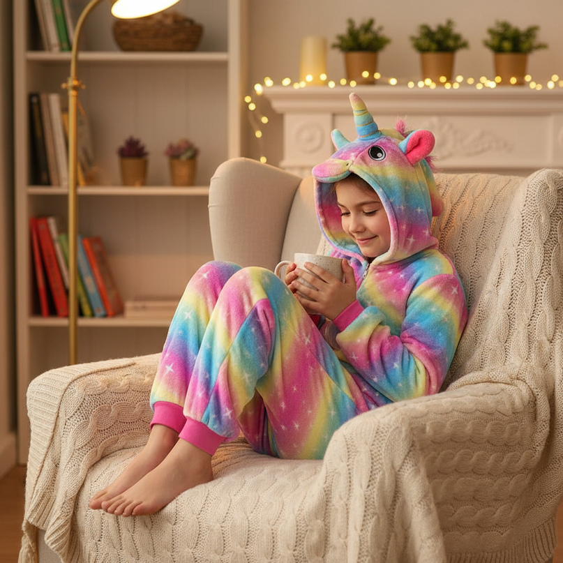 childs unicorn onesie - lifestyle